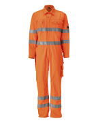 00419-860-14 Boilersuit with kneepad pockets - hi-vis orange