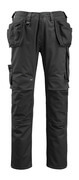 14131-203-09 Trousers with kneepad pockets and holster pockets - black