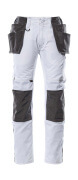 17631-442-0618 Trousers with kneepad pockets and holster pockets - white/dark anthracite