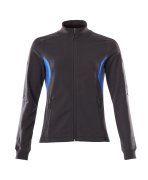 18494-962-01091 Sweatshirt with zipper - dark navy/azure blue