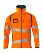 19002-143-1444 Softshell Jacket - hi-vis orange/dark petroleum