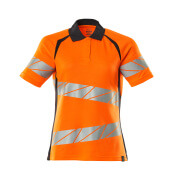 19093-771-14010 Polo shirt - hi-vis orange/dark navy