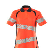 19093-771-14010 Polo shirt - hi-vis orange/dark navy