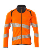 19184-781-14010 Sweatshirt with zipper - hi-vis orange/dark navy