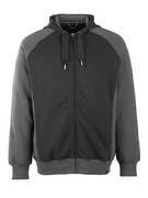 50566-963-0918 Hoodie with zipper - black/dark anthracite