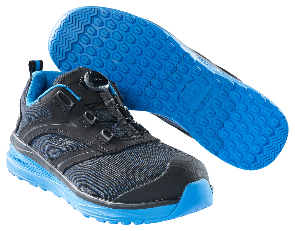 F0251-909-0911 Safety Shoe - Black/royal