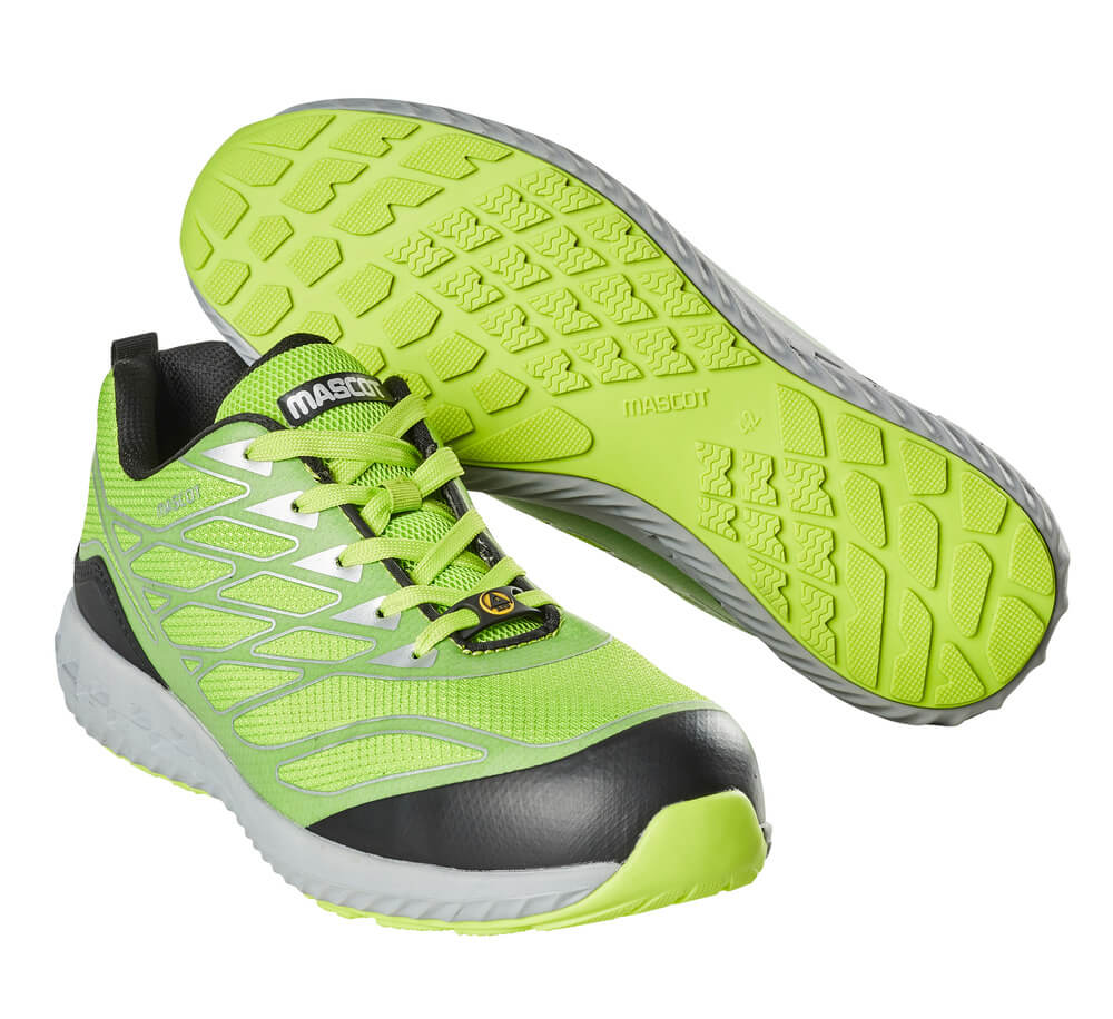 F0301-909-37880 Safety Shoe - lime green/silver